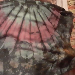 Womens tye-dye overalls